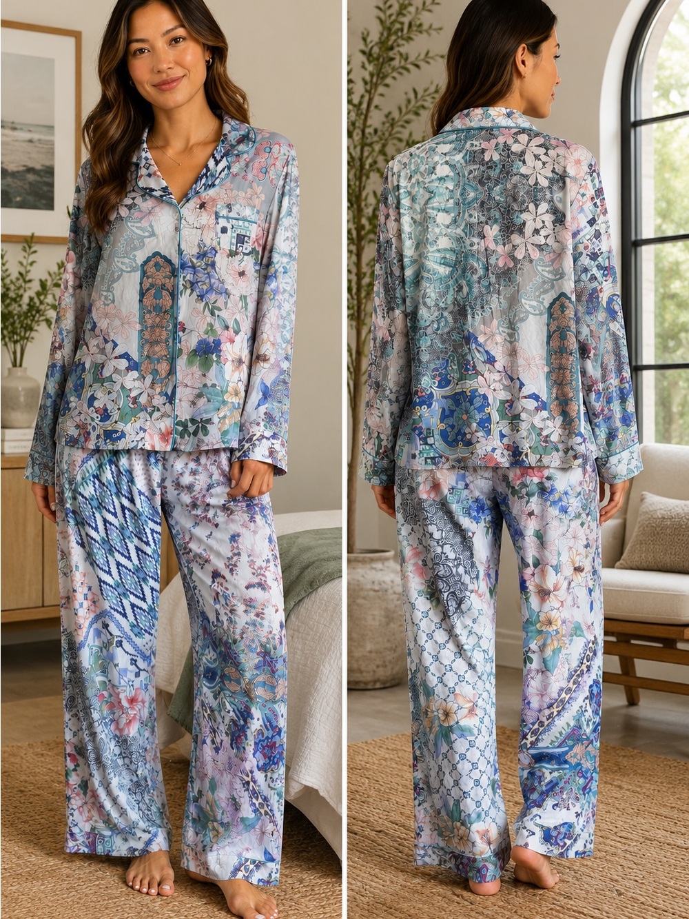 Johnny Was Floral Pajama Set 🌼 🦋